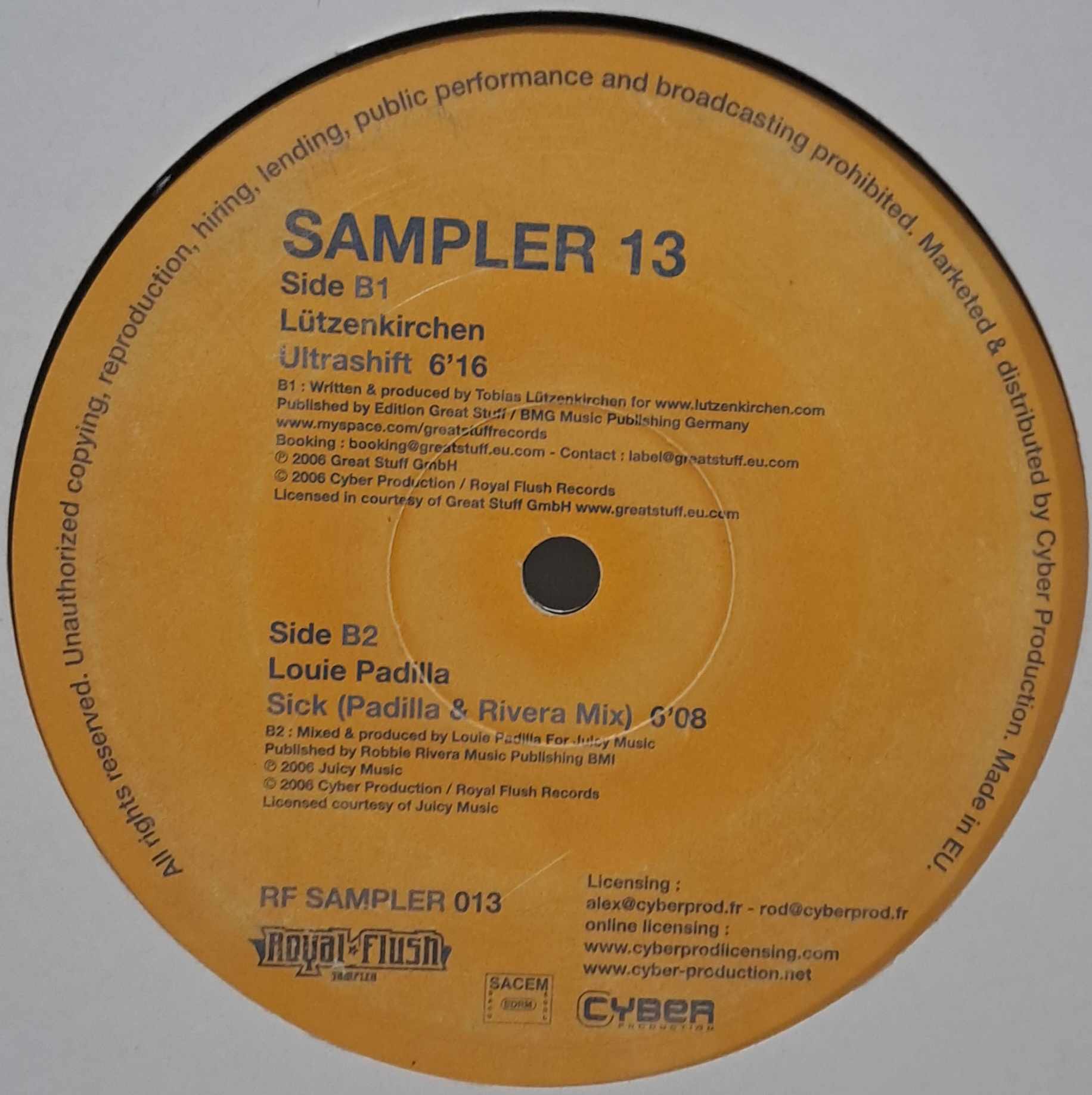RF Sampler 013 - vinyle electro